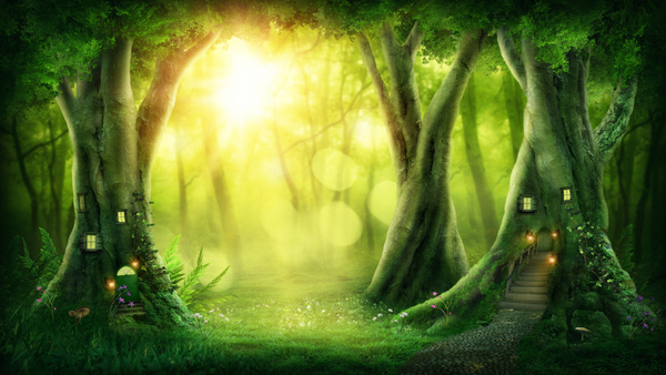 Fantasy kan foregå i en skov. Og hvem ved, hvad der kan gemme sig i skoven af magiske væsner?
